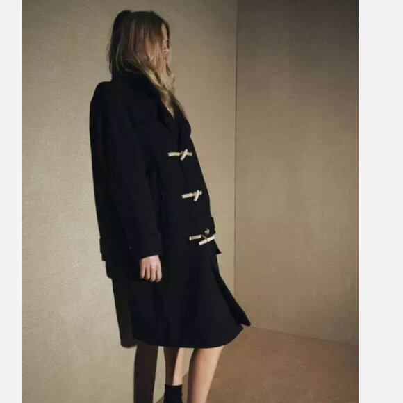 NWT ZARA Wool Toggle Coat ZW Limited Edition 3057/783 Bloggers Fave  Medium - Picture 5 of 12